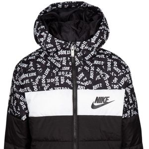 nike polyfill blocked insulated puffer jacket